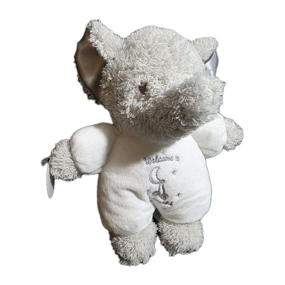 Little Me Welcome To The World White Gray Elephant 9